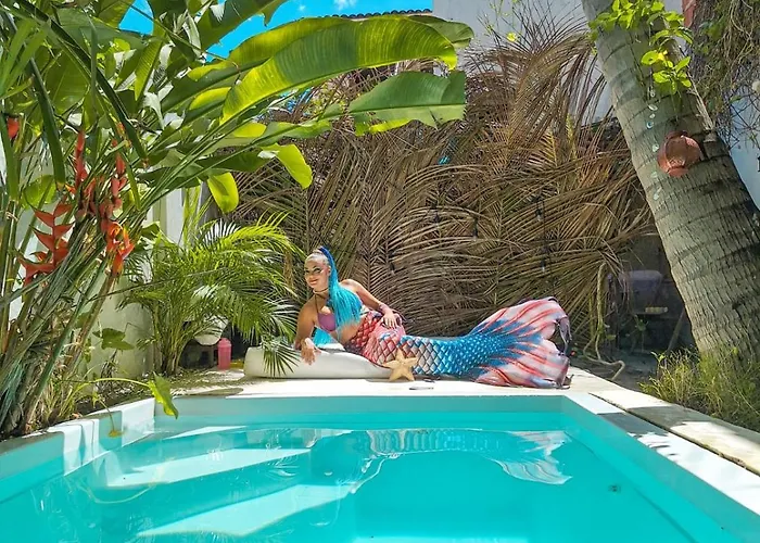Chale Da Sereia Apart-Hotel Com Cozina Piscina Oasis No Centro De Jericoacoara